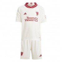 Camiseta Manchester United Tercera Equipación para niños 2023-24 manga corta (+ pantalones cortos)